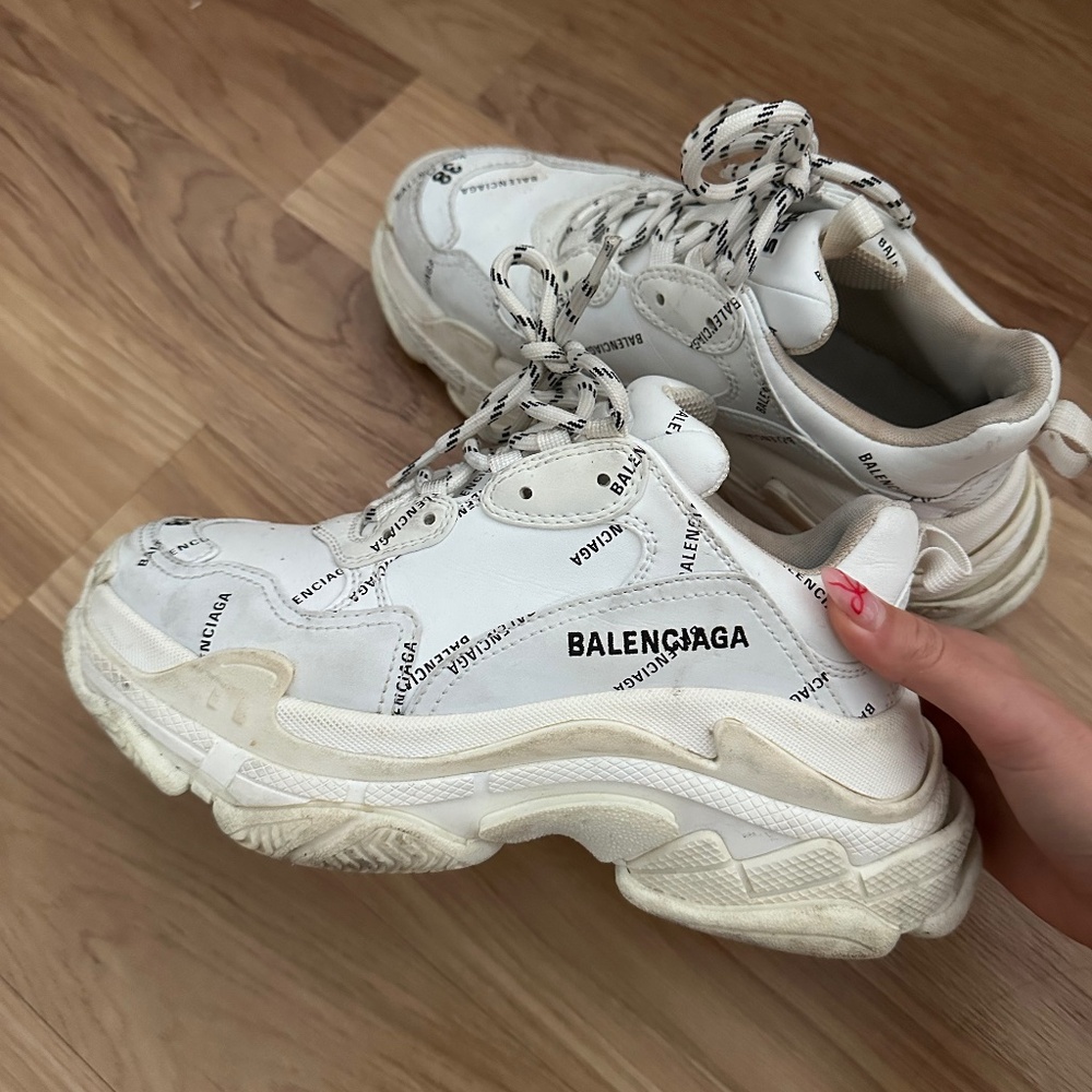 Balenciaga all over logo sneakers